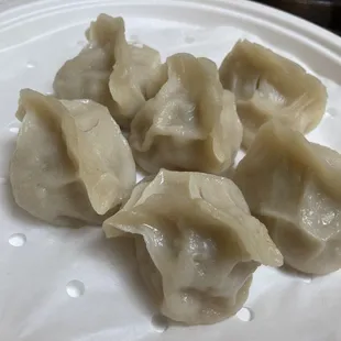 Chicken and cabbage dumplings (6) for $10.