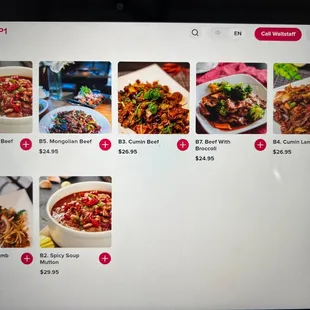 a variety of dishes