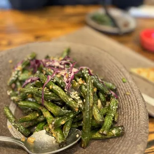 String Beans Sauted with Garlic Sauce