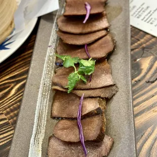 Beef Tongue Seasoned with Special Sauce $14.95