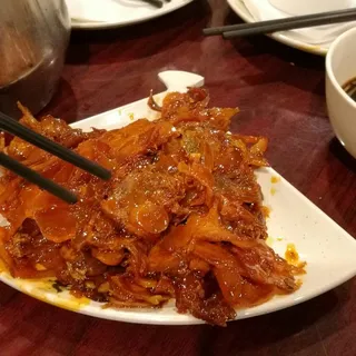 A2. Spicy Beef Tendon with Chili Sauce