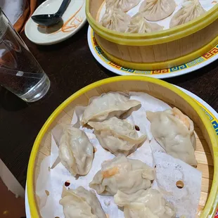 Pork Xiaolongbao &amp; Leak and Pork and Shrimp Steamed