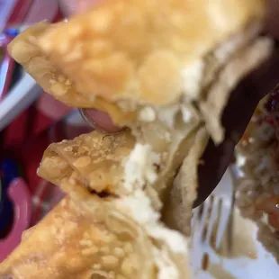 Crab Rangoons with no cheese or crab???