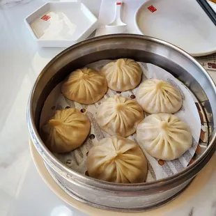 Soup dumplings - not on take out menu as it&apos;s dine in only