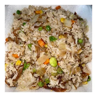 rice and vegetables in a bowl
