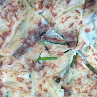 Seafood and Green Onion Pancake