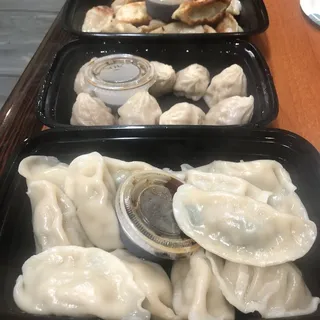 D4. Chicken and Corn Pot Stickers