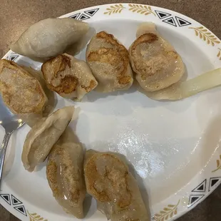 Pan fried dumplings. We&apos;re so-so