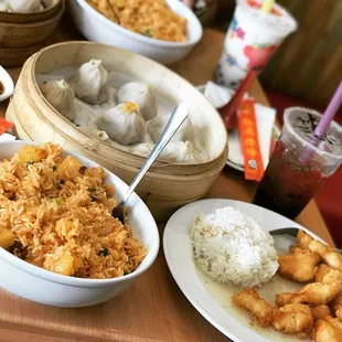 Awesome food for a very reasonable price. The steamed dumplings, braised pork rice &amp; pineapple fried rice are a must.