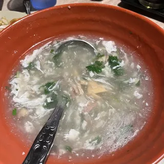 B2. Beef and Cilantro Soup /