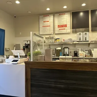 Menu and front counter
