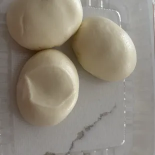 A24. Steamed Red Bean Baos (3 pcs)
