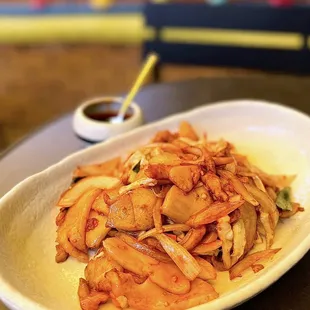 Shanghai Stir Fried Rice Cakes