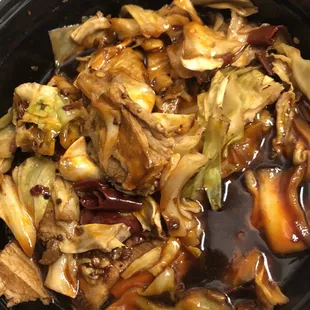 131. Dry Wok Cabbage w. Pork