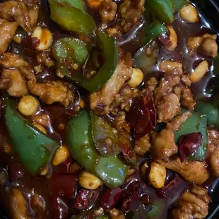 82. Kung Pao Chicken -- medium spicy