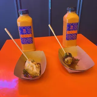 Mushroom Taro dumpling and Noodles