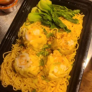 Shrimp dumpling and Noodles