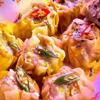 Chicken Green Curry dumpling and Noodles