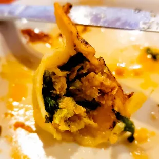 Inside the Chicken &amp; Cilantro Dumplings