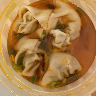 spicy wontons