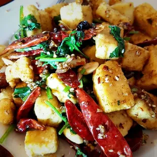 Spicy Fried Tofu