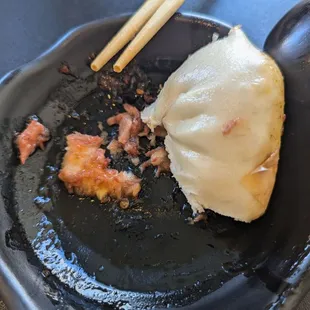 The picture does not do justice because I was so hungry lol. BBQ pork bun.