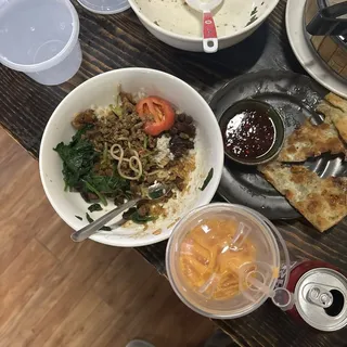 55. Tomato egg rice bowl