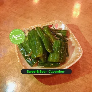 Vegan【Sweet &amp; Sour Cucumber】Order Pickup at DumplingTheNoodle.com