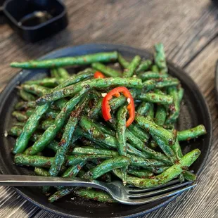 garlicky green beans