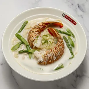 lobster tail miso noodle soup