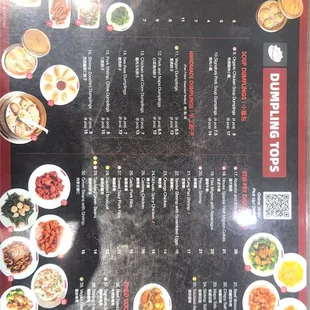 ramen and noodles, menu