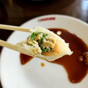 PORK SHRIMP AND CHINESE CHIVE DUMPLINGS