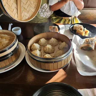 BBQ chicken soup dumplings