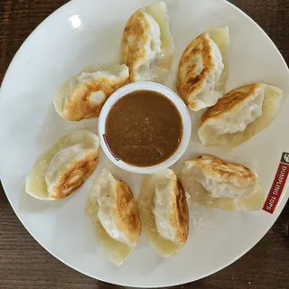 chicken and sweet corn potstickers