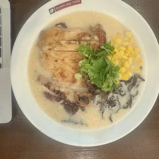 Tonkotsu chicken noodle soup