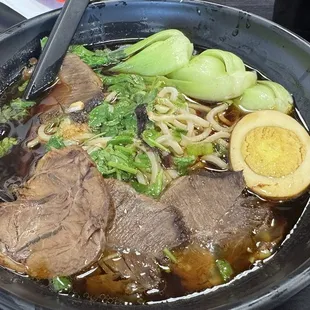 Spicy beef noodles