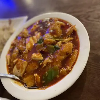 G12. Ma Po Tofu W. Fish Filet