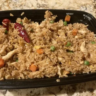 Chicken fried rice, very good
