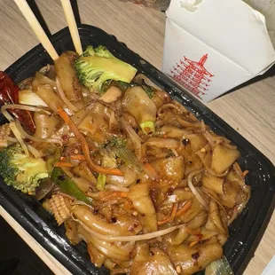 Vegetable Chow Foon, not bad. Noodles were too soft and needed more texture