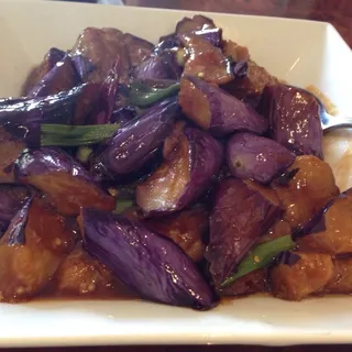 Eggplant with hot garlic sauce