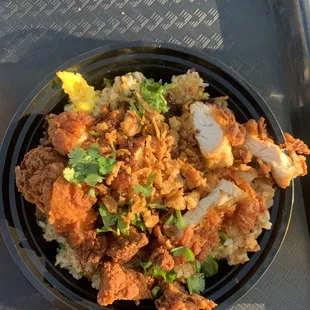 Fried Chicken Rice Bowl