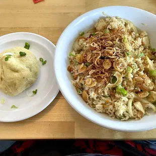 Potato Curry Hum Bao &amp; Tofu Fried Rice