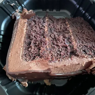 Chocolate cake slice