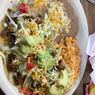 a taco and rice dish