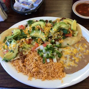 #23: chorizo tacos + rice and beans