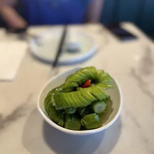 A1. Marinated Cucumber Saladcucumber