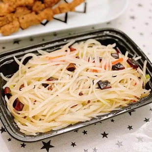 E9. Stir-Fried Shredded Potato (sour and spicy)
