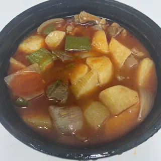 Braised beef with potato