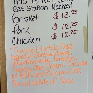 New Updated Menu  As of 6/12/24