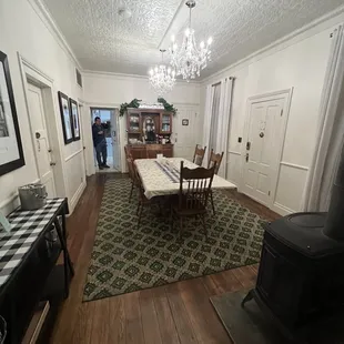 Dining room/entry, and my hubby who was exploring